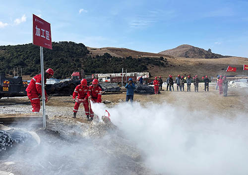 中國安能第二工程局四川涼山項目部開展防火、防汛、防地質(zhì)災害綜合演練