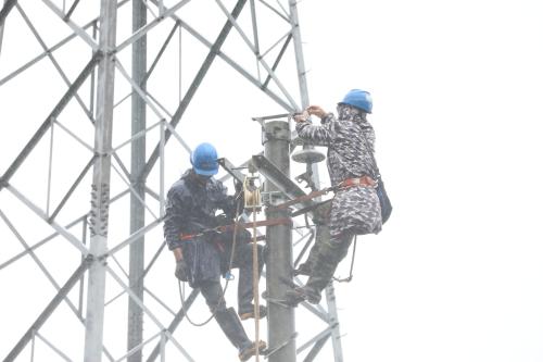 國網(wǎng)壽寧縣供電公司臺風(fēng)“康妮”過境 冒雨搶修保供電